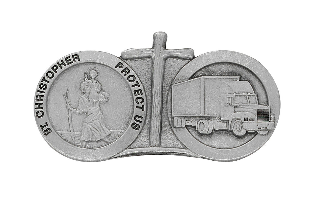 18-Wheeler Visor Clip – Pewter - VC-910