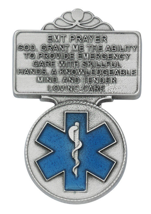EMT Visor Clip – Pewter with Blue Epoxy - VC-912