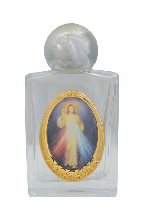 WB11-DM Divine Mercy Holy Water Bottle 1.75x2.25"