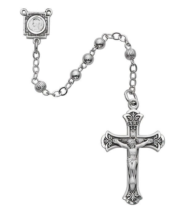 All Sterling Rosary Boxed - 1-4LF