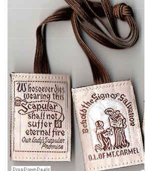 Brown Scapular-Available with or without medals