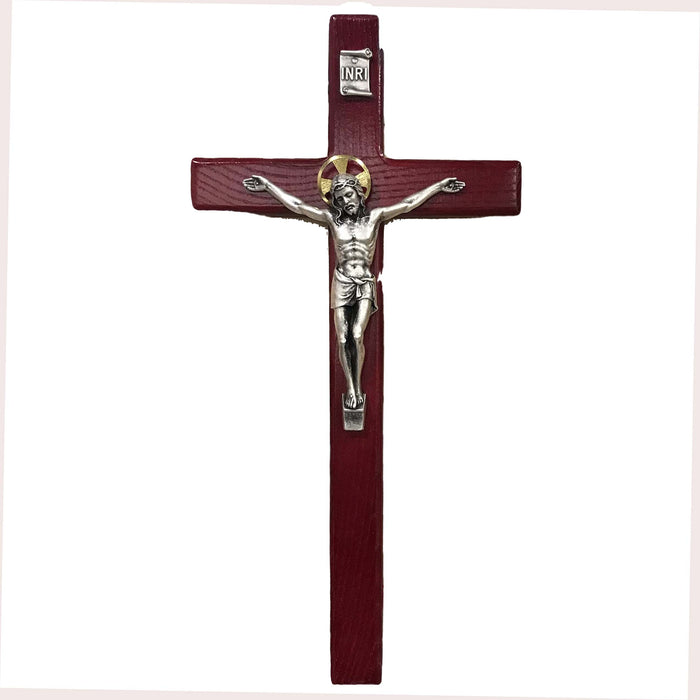 15 in Cherry Stain Crucifix Boxed - 79-89