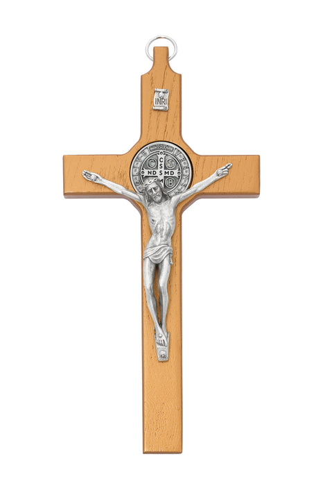8in Wood St Benedict Crucifix Boxed - 80-11