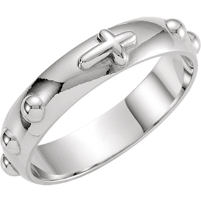 Rosary Ring Sterling Silver 21MM | Online Christian Supplies Shop