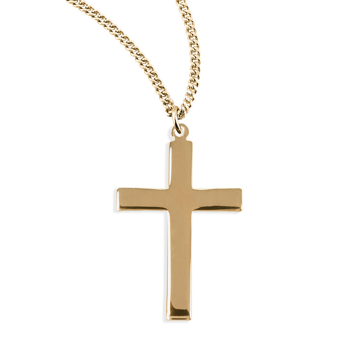 Gold Over Sterling Silver Cross - GS170524