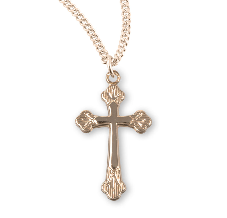 Gold Over Sterling Silver Cross - GS171918