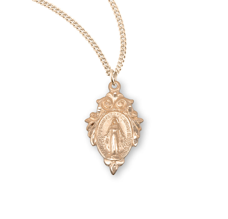 Gold Over Sterling Silver Miraculous Medal - GS316918