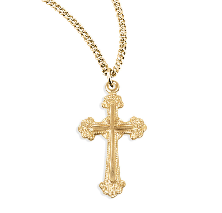 Gold Over Sterling Silver Cross - GS372918