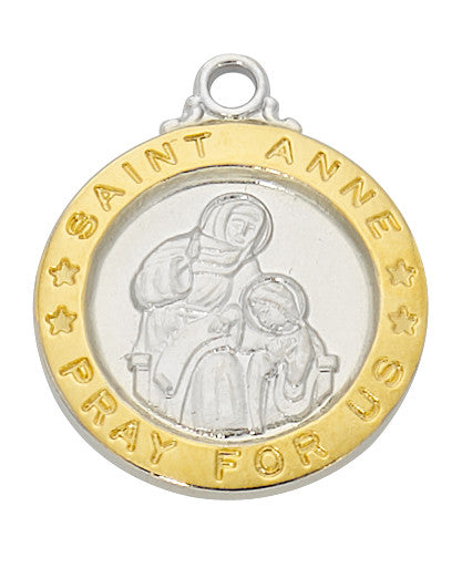 Two- Tone Gold/Sterling Silver St. Anne - JT700AE
