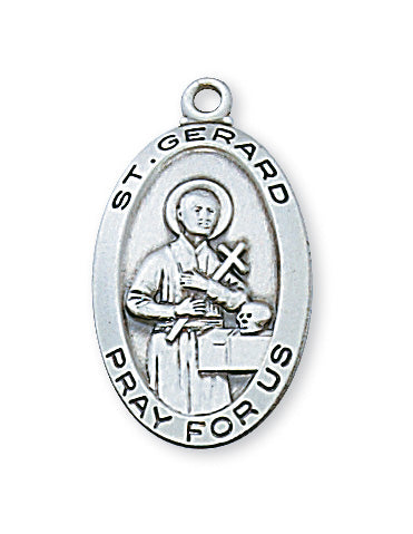 Sterling Silver St. Gerard Pendant - L500GR