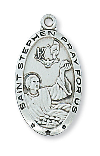 Sterling Silver St. Stephen Pendant - L550SN