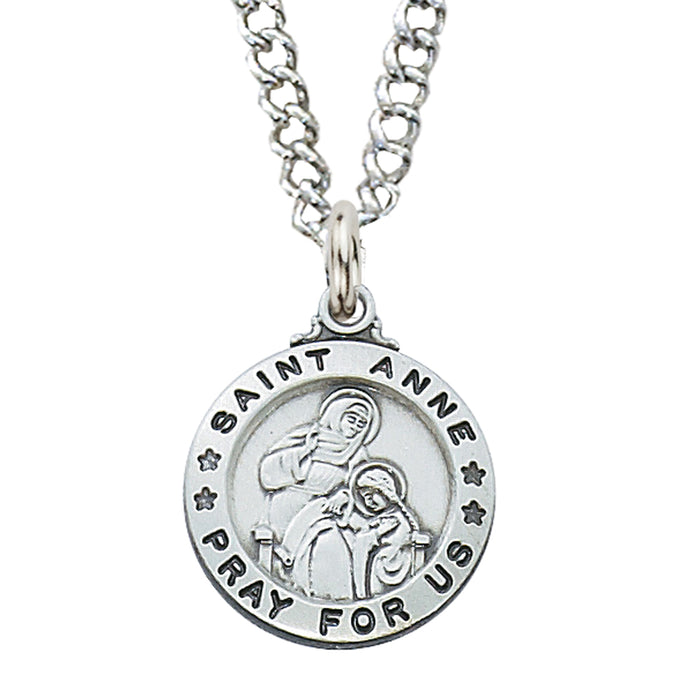 Sterling Silver St. Anne Pendant - L600AE