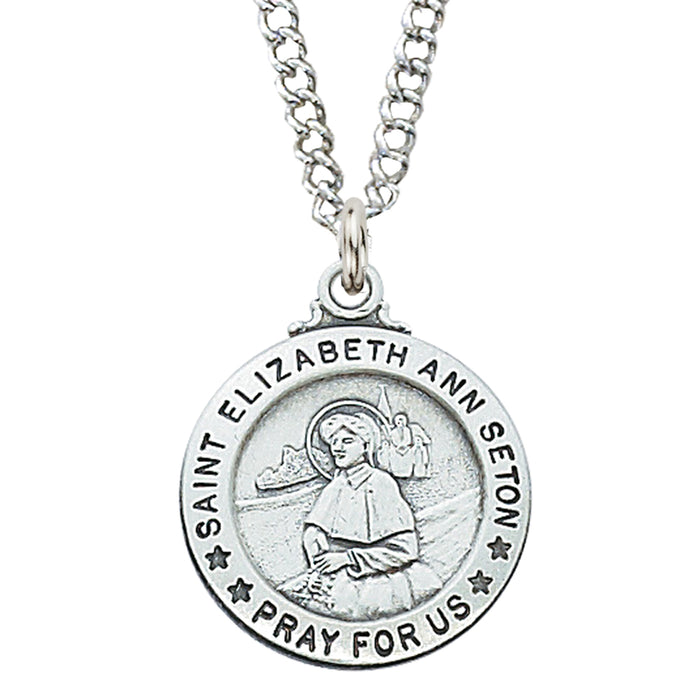 Sterling Silver St. Elizabeth Ann Seton Pendant - L600EAS