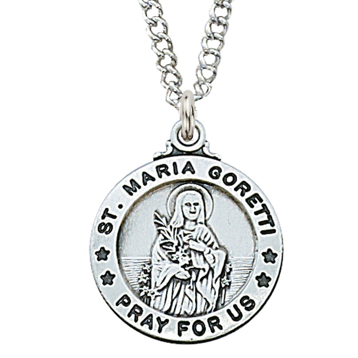 Sterling Silver St. Maria Goretti Pendant - L600MG