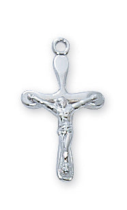 Sterling Silver Crucifix Pendant - L8054