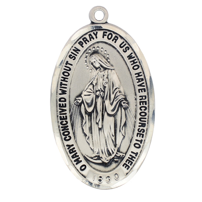 Sterling Lady of Grace Miraculous Boxed - L816