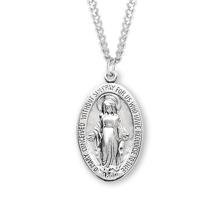 Sterling Silver Sterling Silver Miraculous Medal - S110824