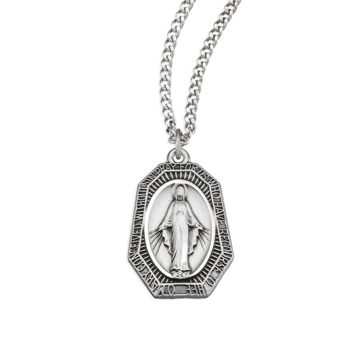 Sterling Silver Miraculous Medal - S113624