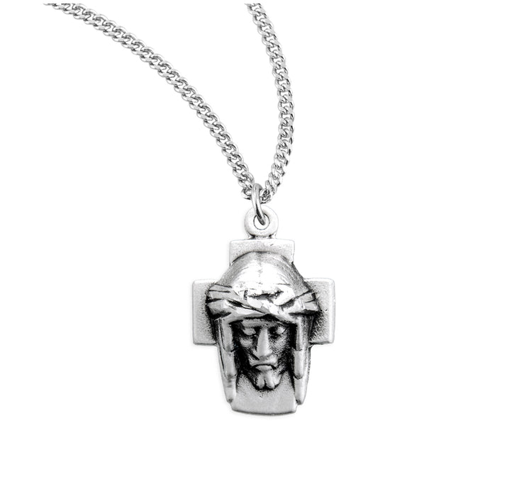 Head of Christ Sterling Silver Medal - S121218