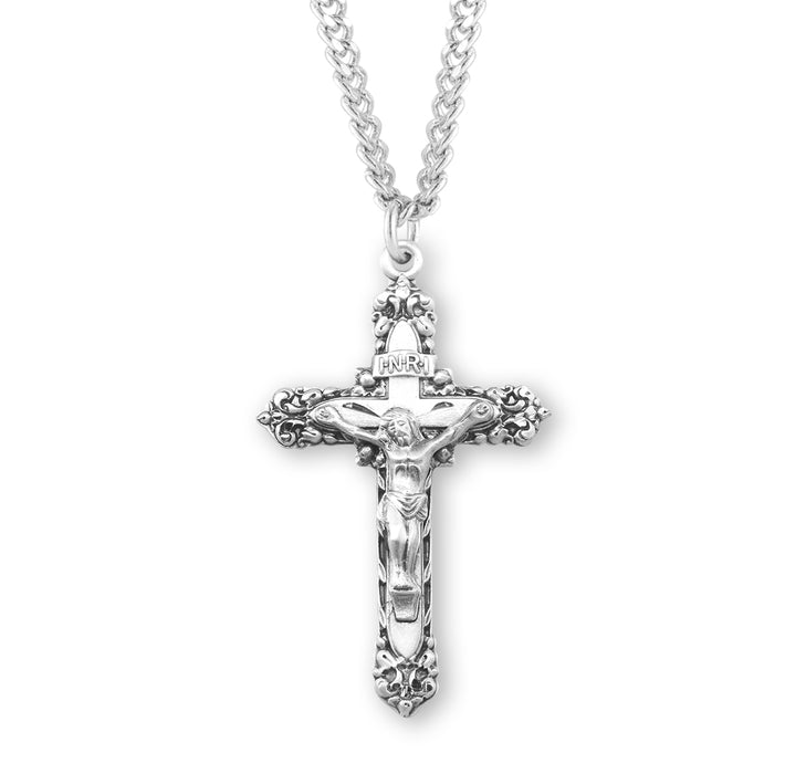 Sterling Silver Ornate Crucifix - S12124