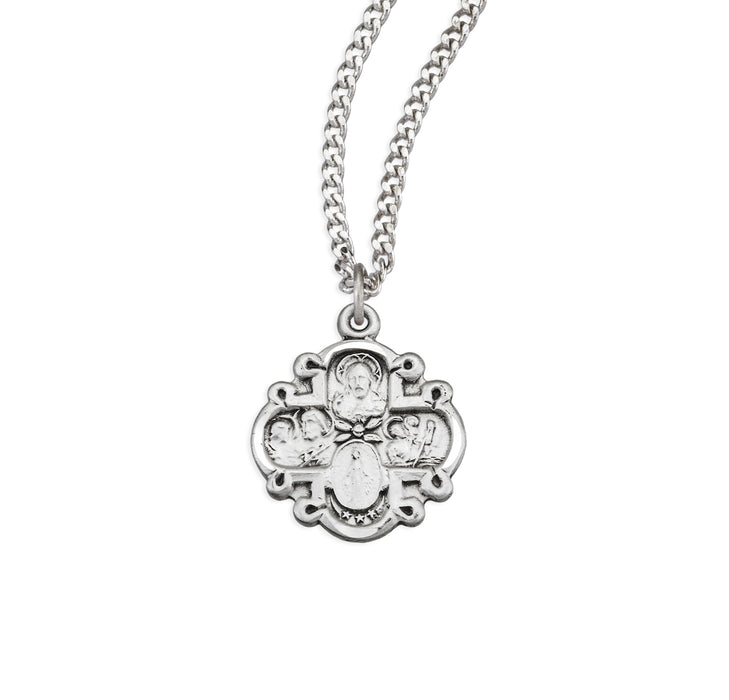 Sterling Silver 4-Way Medal - S140118
