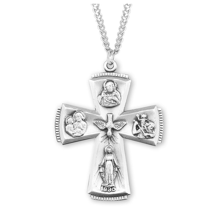 Sterling Silver 4-Way Medal - S140924