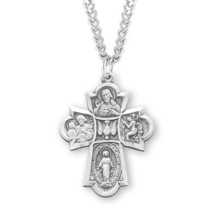 Sterling Silver 4-Way Medal - S147024