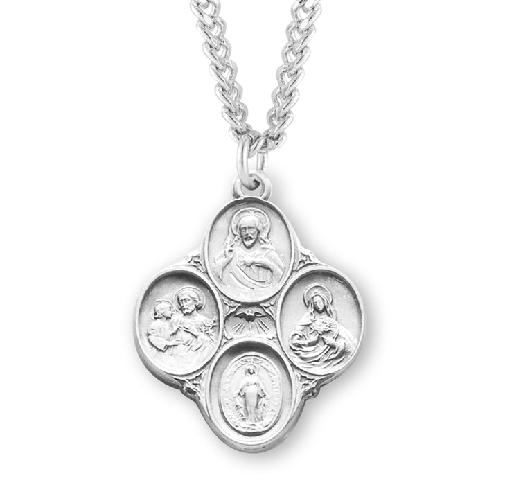 Sterling Silver 4-Way Medal - S147524