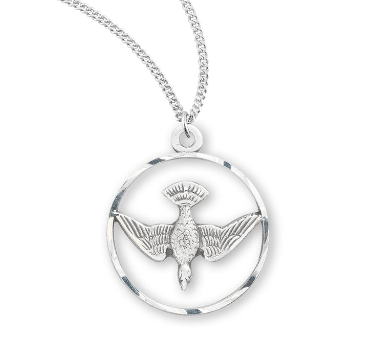 Holy Spirit Sterling Silver Medal - S153218