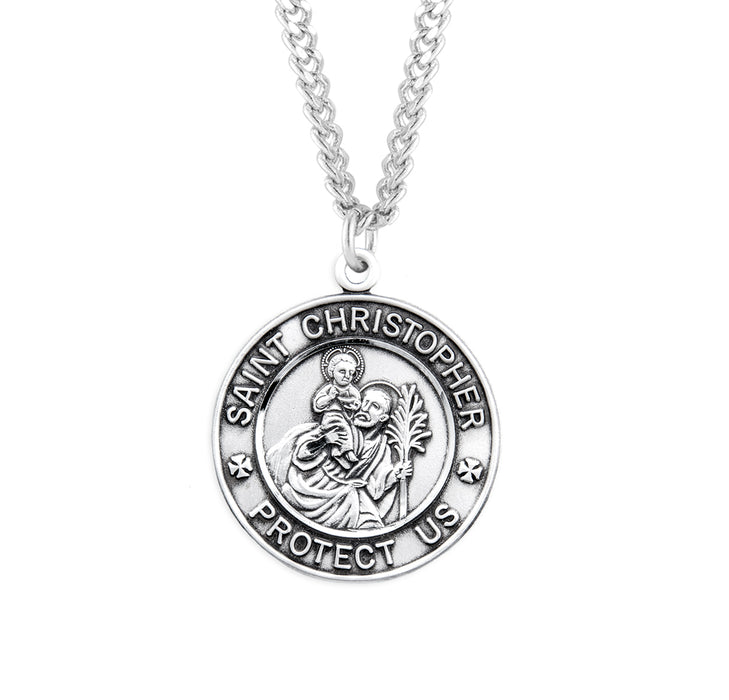 Saint Christopher Round Military Medal - S153724