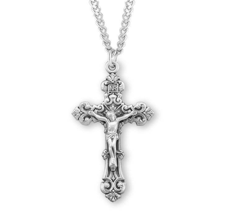 Sterling Silver Fancy Crucifix - S15624