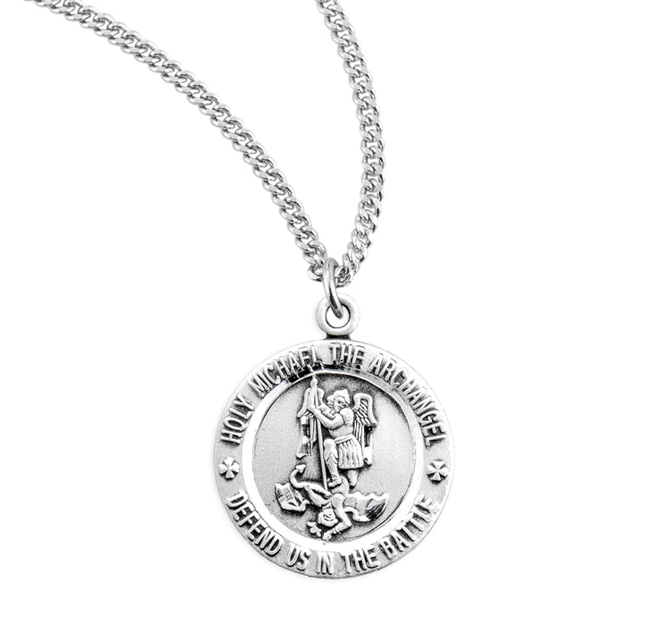 Saint Michael Sterling Silver Medal - S160018