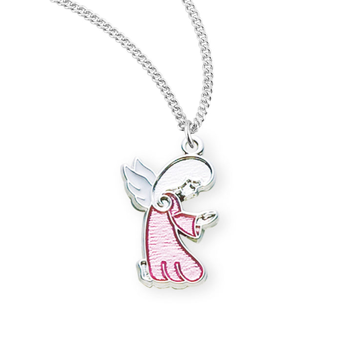 Sterling Silver Guardian Angel Baby Medal - S1611PK18