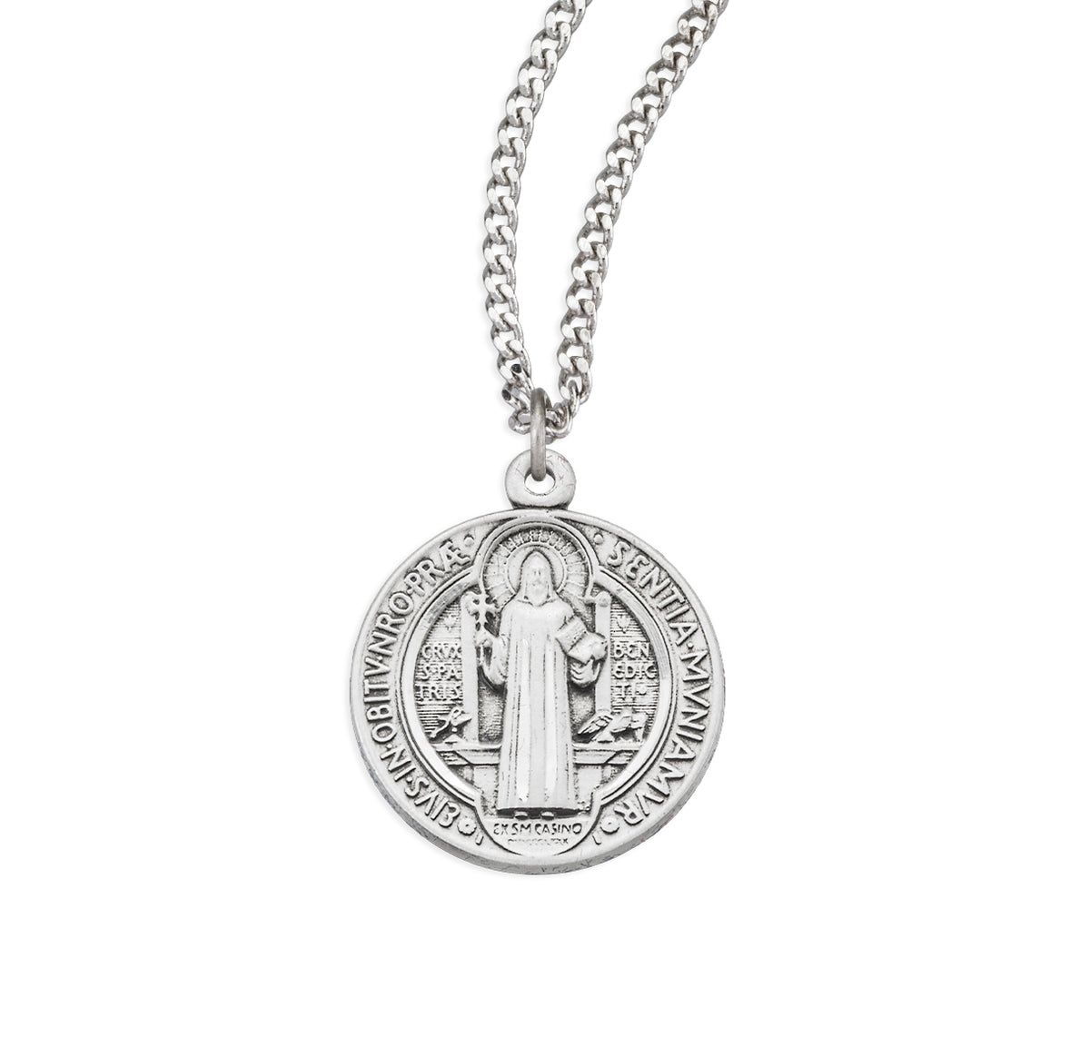 Saint Benedict Round Jubilee Sterling Silver Medal - S168018 — Acadian ...