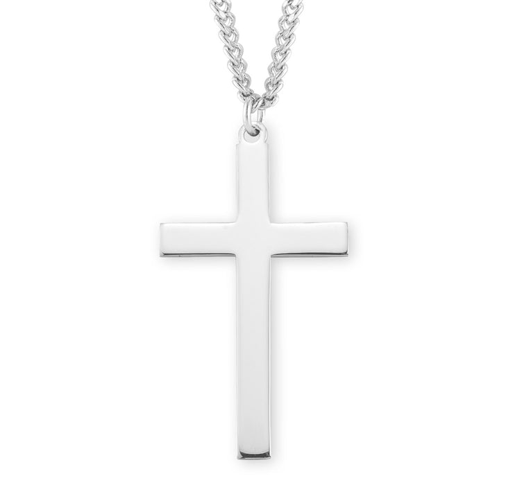 Sterling Silver High Polished Latin Style Cross - S174924