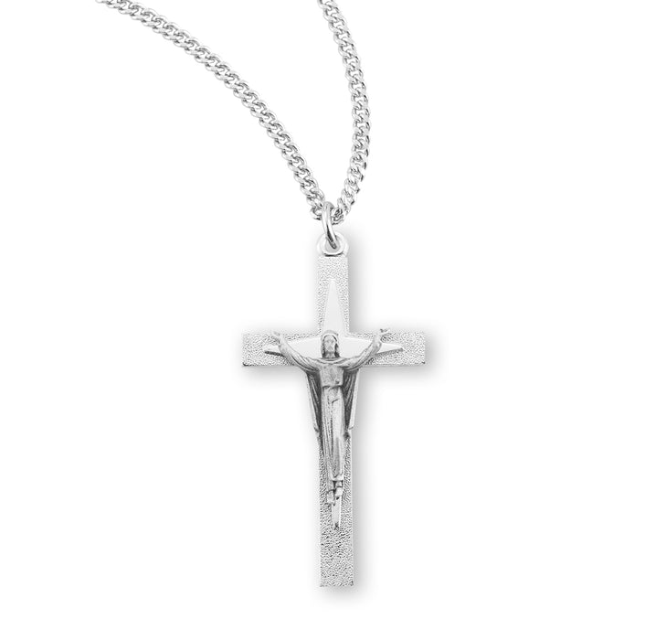 Risen Christ Sterling Silver Crucifix - S17424
