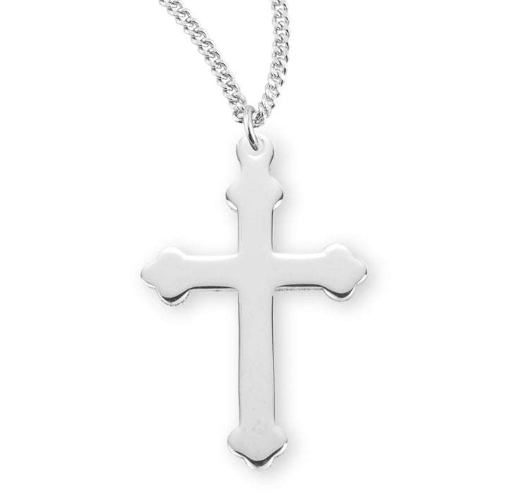 Sterling Silver High Polished Cross - S175318