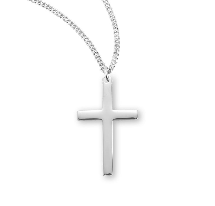 High Polished Sterling Silver Cross - S176618