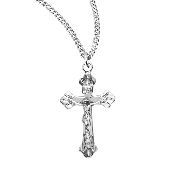 Flare tipped Sterling Silver Crucifix - S181918