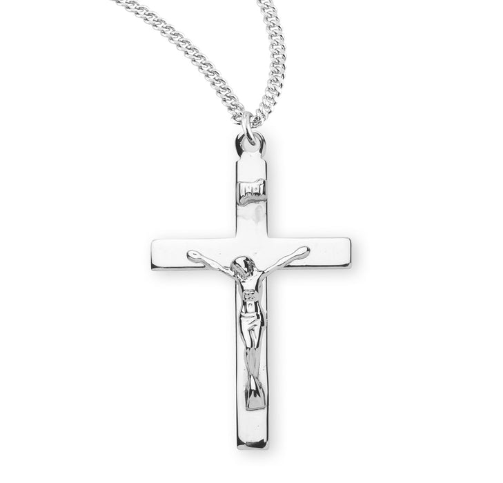 Sterling Silver High Polished Crucifix - S183120