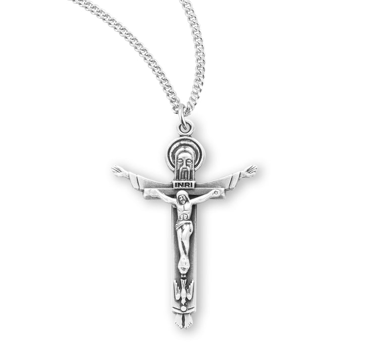 Sterling Silver Holy Trinity Crucifix - S183318