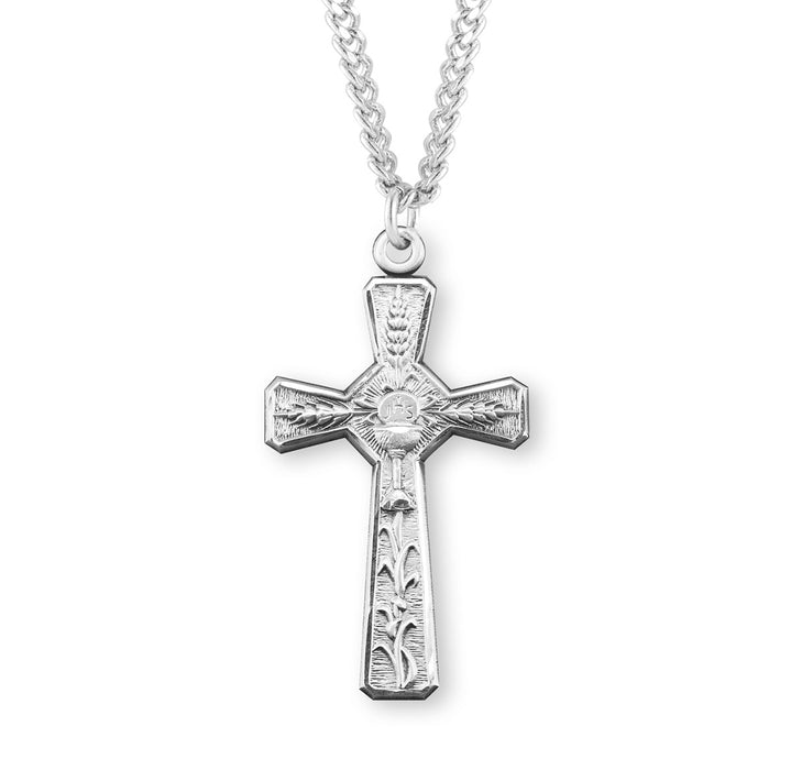 Sterling Silver Eucharist Cross - S185524