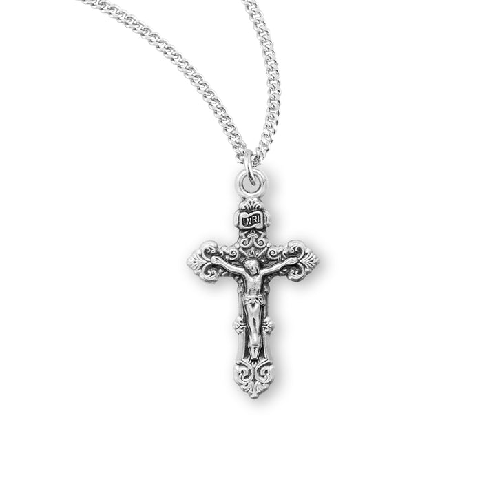 Sterling Silver Fancy Filigree Crucifix - S188918