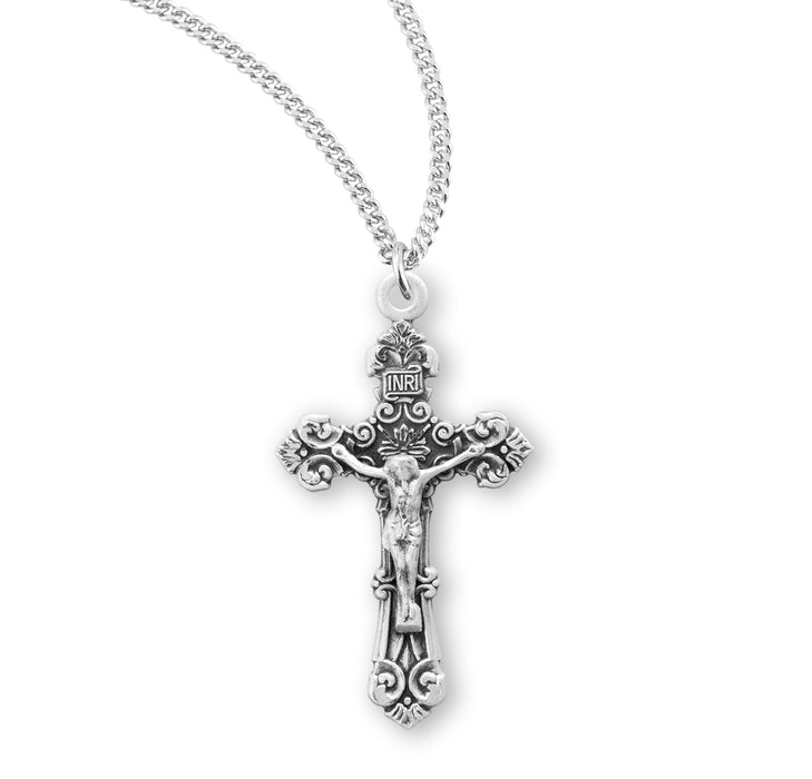 Sterling Silver Fancy Filigree Crucifix - S189018