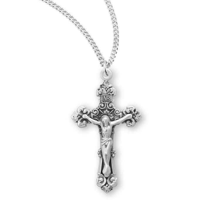 Sterling Silver Fancy Filigree Crucifix - S189118