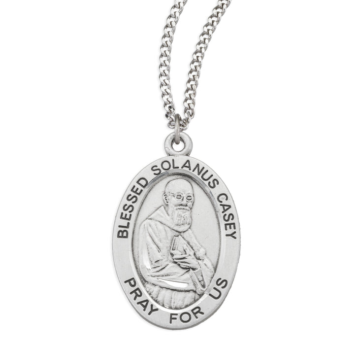 Blessed Solanus Casey Oval Sterling Silver Medal - S264824