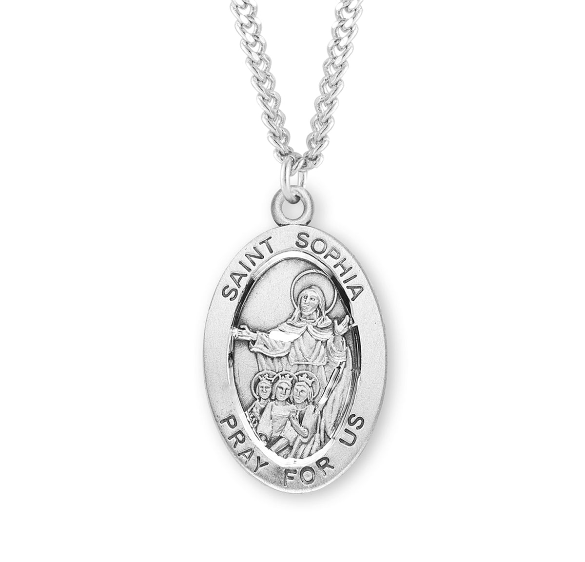 Patron Saint Sophia Oval Sterling Silver Medal - S278524 — Acadian ...