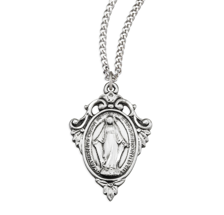 Sterling Silver Miraculous Medal - S317018