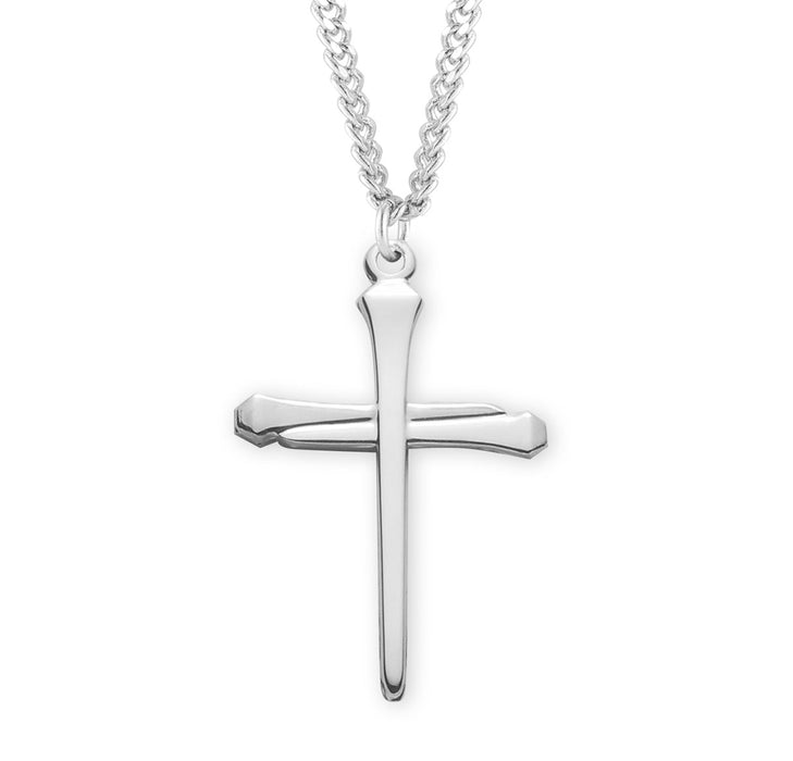 Sterling Silver Nail Cross - S371324