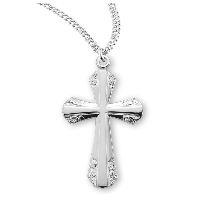 High Polished Sterling Silver Cross within a Cross - S373418